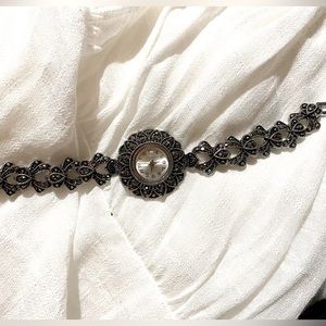 Deep blue decorative dress watch